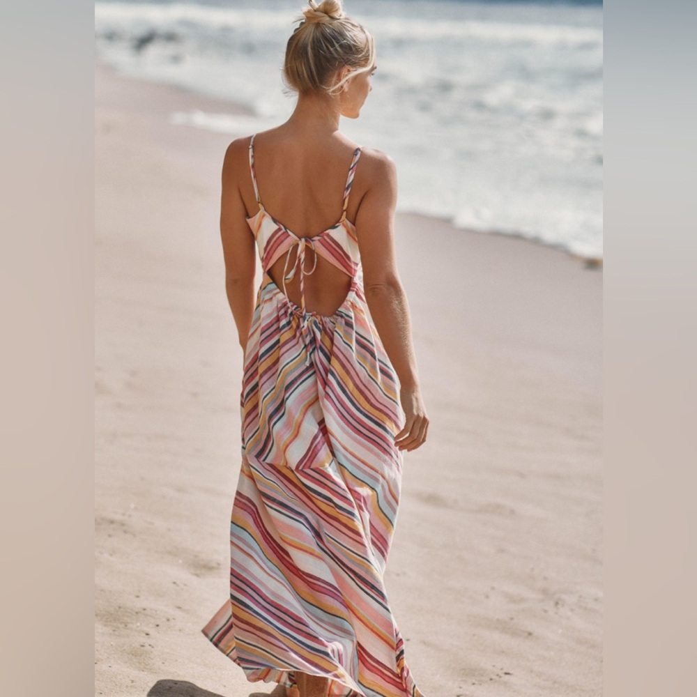 Anthropologie Stripe Maxi Dress New With Tags